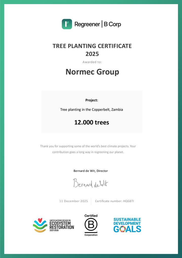 Regreener certificate
