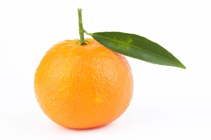 Mandarins isolated on white background